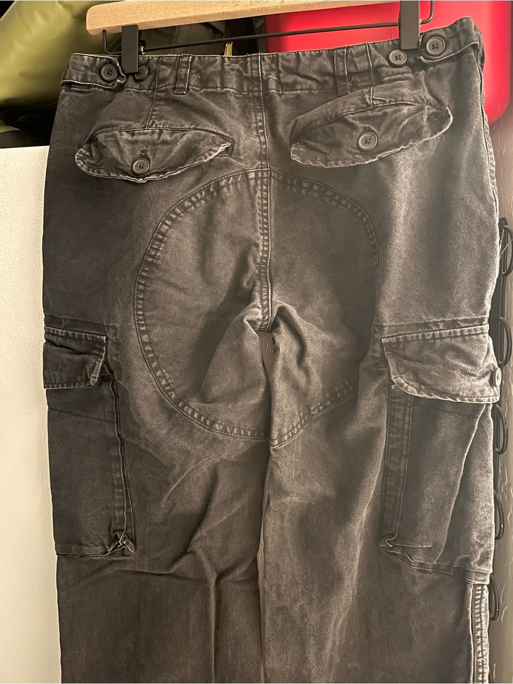 Brandy Melville, long goth cargo pants black